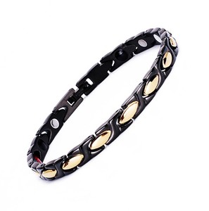 Pulsera de joyería de moda fina de acero inoxidable para mujer, brazalete magnético de energía de BIO germanio con protección contra la radiación para la salud - Product Image 5
