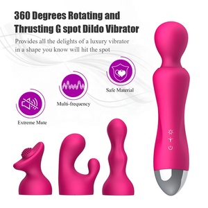 Vibrateur <span class=keywords><strong>AV</strong></span> étanche à 12 modes pour femmes chinoises avec 3 accessoires de tête - Product Image 3