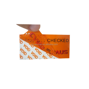 Étiquette anti-contrefaçon en vinyle, autocollant de code de sécurité, étiquettes annulées - Product Image 5