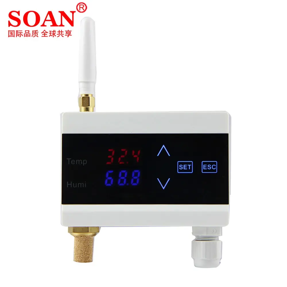 Беспроводной/Автономный датчик температуры и влажности/передатчик/детектор/монитор, сигнал высокой/низкой температуры