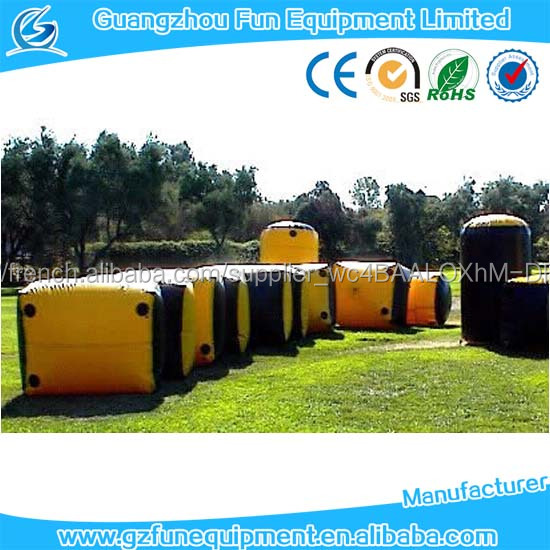 2017 PVC China paintball bunkers bunker inflatable airsoft paintball bunker