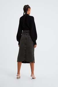 Jupes longues <span class=keywords><strong>en</strong></span> <span class=keywords><strong>jean</strong></span> vintage de bonne qualité à bas <span class=keywords><strong>prix</strong></span> pour femmes - Product Image 4