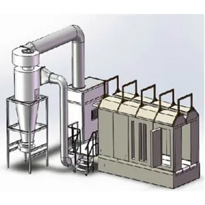 Single Grade Filter Recycle Automatic Powder Coating Booth