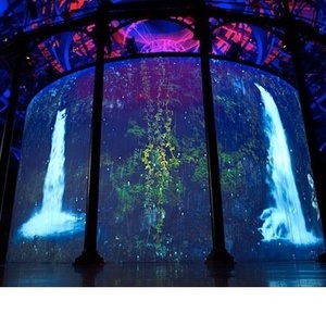 3x4m pepperscrim 3D HOLO gạc màn hình ba chiều lưới màn hình máy chiếu có thể dự án thuyết phục ảo ảnh ba chiều - Product Image 1