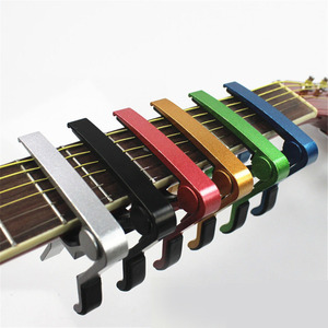 Populaire en métal personnalisé accordeur de guitare en alliage d'aluminium portable en gros électrique acoustique capo de guitare couleur - Product Image 2