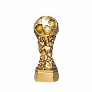 Custom high quality polyresin american soccer football trophy for sale