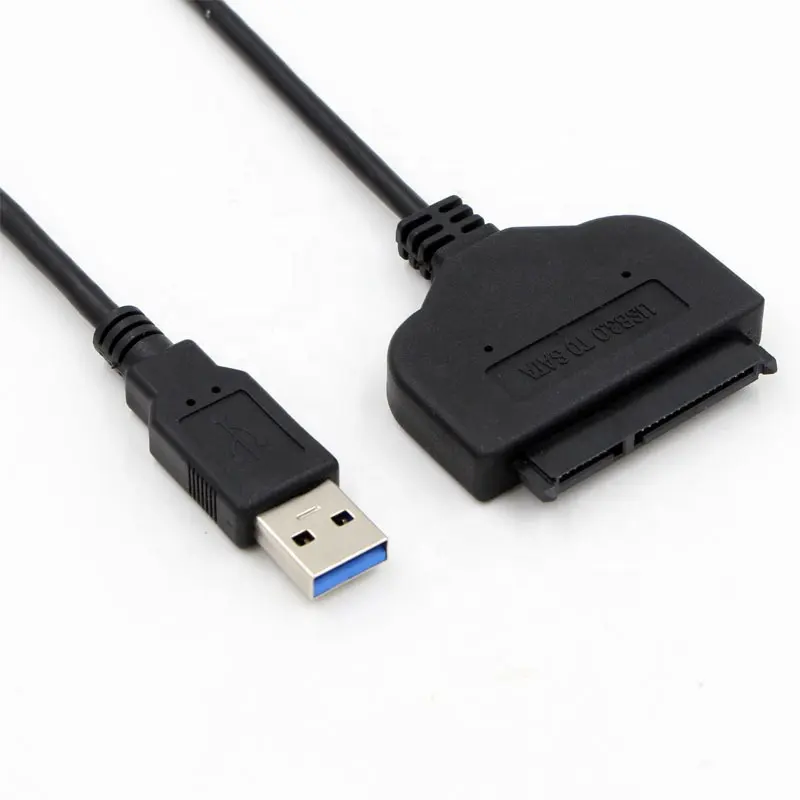 Лучшие продажи 15 + 7 22 Pin SATA III на USB USB3.0 конвертер Кабель 0,2 м