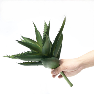 Planta Artificial de Aloe <span class=keywords><strong>Vera</strong></span> de Plástico al por Mayor para Decoración con Tacto Real - Product Image 1