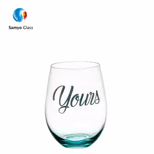 Cina fornitore di eliminare l'abitudine glencairn whisky bicchiere di vino stemless bicchieri tumbler