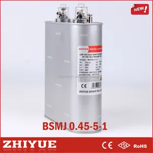 Tipo cilindrico 0,45 kV 5 kvar elettrica risparmio energetico condensatori shunt condensatore
