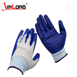 Emek sigortası eldiven nitril iş yağ geçirmez sanayi kalın batırılmış naylon eldiven - Product Image 6