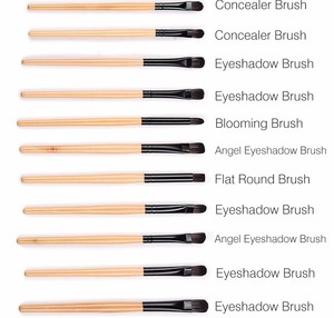 Set di 32 <span class=keywords><strong>Pennelli</strong></span> per <span class=keywords><strong>Trucco</strong></span> con Manico in Legno Naturale e Sintetico per Fondotinta, Eyeliner, Mascara, Ombretto, Cipria, <span class=keywords><strong>Blush</strong></span> e Rossetto - Product Image 4