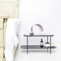 Table basse en verre avec KD, mobilier nordique de salon, livraison gratuite