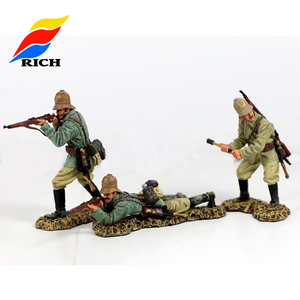 Figurine décorative de soldat en métal à collectionner avec cheval - Product Image 3