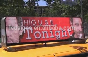 Màn Hình Quảng Cáo <span class=keywords><strong>LED</strong></span> Taxi Hàng Đầu Xe Hơi Điều Khiển 3G & Wifi Ngoài Trời P5 Chất Lượng Cao - Product Image 3