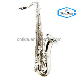 <span class=keywords><strong>Saxophone</strong></span> <span class=keywords><strong>ténor</strong></span> en la bémol en laiton jaune plaqué argent brillant, vente chaude 2019 - Product Image 3