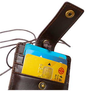 Porta Badge in Vera Pelle con Clip e Protezione RFID per Esposizioni e Carte <span class=keywords><strong>di</strong></span> Credito - Product Image 5