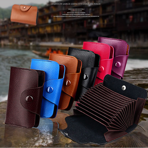 <span class=keywords><strong>Portafoglio</strong></span> Minimalista in Vera Pelle Impermeabile con Tasca Frontale Corta, Mini <span class=keywords><strong>Porta</strong></span> <span class=keywords><strong>Carte</strong></span> con Fodera in Poliestere, Unisex, Logo Personalizzabile - Product Image 6