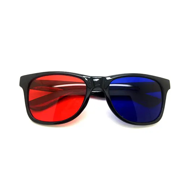 Gift Party colored lens plastic wholesale 3D Glasses cheap promotional sunglasses