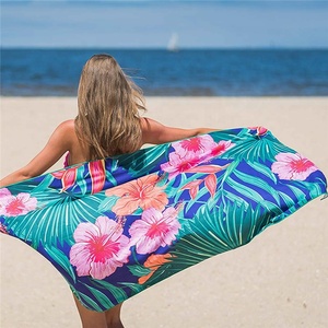 Numérique Sublimation Sans Sable Boho Coloré Personnalisé Hawaii Tropical Designer Serviettes de Plage - Product Image 2