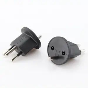 Schuko euro france to swiss electrical plug adapter earthed widely used in switzerland eu to ch swiss fixed plug adapter