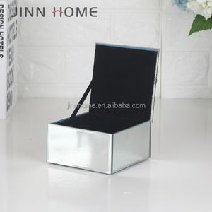 <span class=keywords><strong>Handmade</strong></span> MDF Hội Đồng Quản Trị Tinh thể thủy tinh hộp đồ trang sức với lông trang trí nội thất màu sắc tươi sáng biểu tượng tùy chỉnh lấp lánh Sequins lưu trữ hộp - Product Image 3