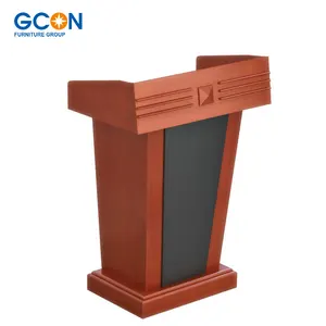 Good quality wood church podium lecture conference table for talk show