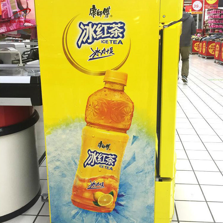 Профессиональная самоклеящаяся наклейка для морозильной камеры на заказ, наклейки для холодильника