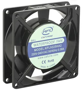 Shenzhen Fabriek 9225 3.6Inch 220V Waterdichte Turbo Ventilator Desinfectie Waterdichte Ventilator Ip66 - Product Image 1