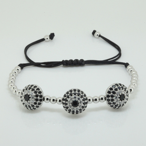 Estilo clásico Hecho A Mano Pulsera de 24 k diamantes de Imitación de Cristal de Circón Pulseras de Cuentas - Product Image 3