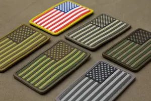 Custom tactische pvc amerikaanse vlag patch