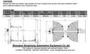 <span class=keywords><strong>Garage</strong></span> attrezzature per la vendita a buon mercato idraulico 2 posto auto ascensore per stazione di servizio - Product Image 3