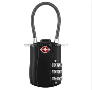 527b TSA tùy chỉnh mật khẩu khóa cho du lịch ở nước ngoài không thấm nước mềm dây thép dây khóa đánh bóng hợp kim kẽm cho ba lô tủ - Product Image 2