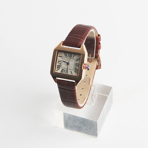 Di forma quadrata Delle Signore signore di modo da polso in pelle <span class=keywords><strong>vintage</strong></span> cinturino di vigilanza 16mm cuoio genuino della vigilanza del quarzo - Product Image 2