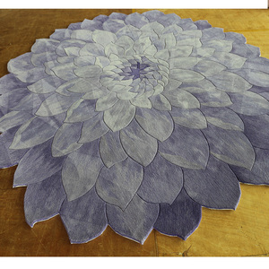 Taglio a mano Trapuntata Mucchio Luce <span class=keywords><strong>Viola</strong></span> a Forma di Fiore coperta di Zona - Product Image 3