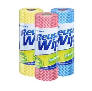 Popular Spunlace Nonwoven Disposable Reusable Cleaning Wipes