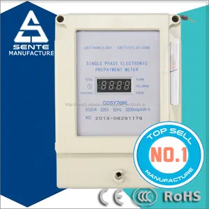 Ddsy7666 types de monophasé rs232 lecteur de carte avec numérique intelligent carte prépayée compteur électrique made in china