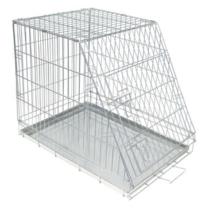 Lüks klasik Metal köpek kafesi eğimli-ön Hatchback Pet araba kafes ile katı desen plastik tepsi palet kutusu ambalaj - Product Image 3