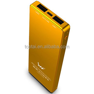 Batería de polímero de litio Gold Bar de 10000 mAh, batería externa ultradelgada y portátil, logotipo de marca personalizado - Product Image 3