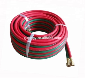 Tuyau d'oxygène et tuyau d'acétylène en caoutchouc durable et <span class=keywords><strong>flexible</strong></span> 8MM 20BAR/300PSI pour les applications de soudage et de découpe au gaz - Product Image 3