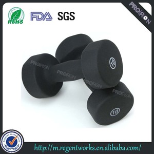 Black colorful Wholesale Neoprene dumbbell weight set for selling - Product Image 1