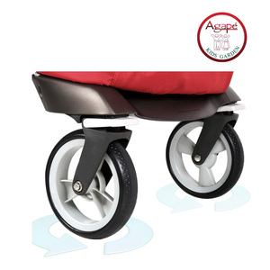AG06 Cochecito de bebé Saco de dormir Ligero Carrito de viaje Carrito de goma Aleación de aluminio Cochecito de bebé <span class=keywords><strong>3</strong></span> en 1 Pedido Rosa 1 pieza - Product Image 6