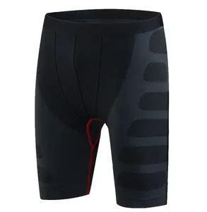 Zwart Sneldrogend Goedkope Mannen Compressie Shorts Activewear Fitness Running Shorts