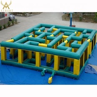 Laberinto Inflable Portátil para Patio de Juegos, Tienda de Campaña Inflable con Forma de Cabaña, Imprimible en Diferentes Colores