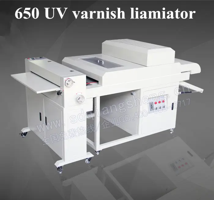 Machine de revêtement UV de 650mm, plastifieuse uv, magasin d'usine