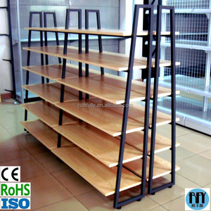 Estante de madera de acero para supermercado, nuevo estante de almacenamiento, 2016 - Product Image 2