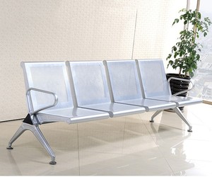 Sillas de PU de color mixto, silla de espera para aeropuerto de metal público - Product Image 3