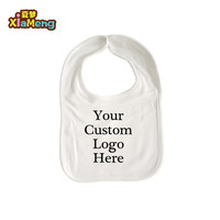 Cá Nhân Tùy Chỉnh Chữ Lồng Chữ Cotton Unisex Trắng Bé Yếm