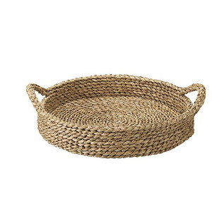 Vassoio Rustico <span class=keywords><strong>in</strong></span> Paglia per Cena con Manico - Product Image 1