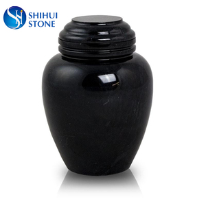 卸売 黒大理石墓石 火葬骨壺 - Product Image 2